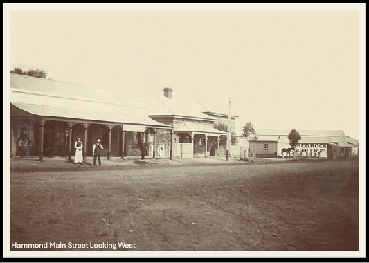 Postcard - Main Street Looking West